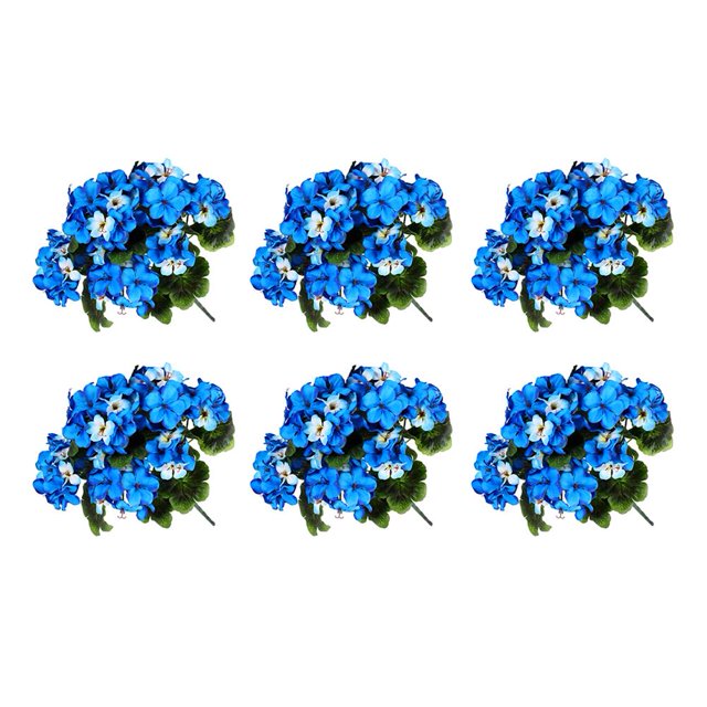 Artificial Geraniums Silk Flowers Heads Table Centerpiece Garden Wedding Prof