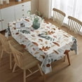thumbnail image 2 of Fall Mushrooms Leaves Pattern Rectangle Tablecloth 60"x84",Waterproof Polyester Rectangle Table Cloth, Wipeable Spillproof Polyester Tablecloth for Dining, Camping, Indoor and Outdoor, 2 of 5