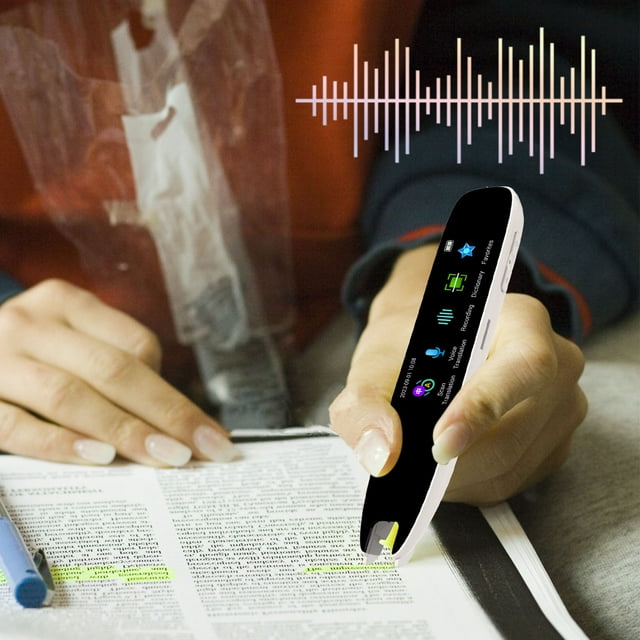 Boovnll Pens, International Translation Pen Multiple Language Translation Machines Simultaneous Scanning Translation Offline Intelligent English Learning, School Supplies