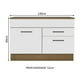 thumbnail image 2 of Madesa Gabinete de Fregadero Cocina 1 Puerta y 2 Cajones (Con Encimera) Agata Rustic/Blanco, 2 of 10