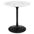 thumbnail image 4 of Modway Lippa 28" Round Artificial Marble Dining Table in Black White, 4 of 7