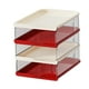 thumbnail image 4 of Bandeja organizadora de archivos de escritorio para papel A4, organizador de archivos para escritorio Red White 4 Tier, 4 of 9