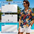 thumbnail image 6 of KUIFORTI Hibiscus Floral Couple Matching Outfits His and Hers Matching Outfits Vacation Lightweight Casual Beach Vacation Party Shirt 4-Way Stretch Suitable for Everyday Casual Wear, 6 of 7