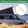thumbnail image 2 of Unique Bargains 2pcs 40Ib/180N/20kg 36"/915mm Lift Supports Struts Silver Tone for Car Truck, 2 of 7