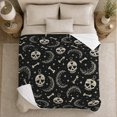 thumbnail image 5 of Gothic Gothic Motif Celestial Moon, Mystical Celestial Art Scene, Warm Flannel Blanket for Living Room and Bedroom, Celestial Art Lovers Valentine's Day Gift, Celestial Home Decor, 5 of 9