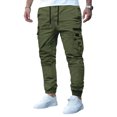 thumbnail image 2 of Men's American Loose High Street Leisure Sports Multi-Pocket Workwear Pants - Casual Cargo Trousers for Fashion, Outdoor, and Everyday UseGreen2XL, 2 of 4