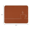 thumbnail image 7 of Large Diatomaceous Stone Dish Drying Mat, Quick Dry Coffee Bar Mat for Kitchen Counter, Dishes, Cups, and Utensils Coffee 15.7*11.8 inch, 7 of 7
