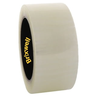 Brixwell DKH100006-XCP3 3 Rolls - Flatback Brown Paper Packing Tape 2 Inch  x 60 Yard Made