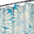 thumbnail image 3 of Waterproof Set Of Four Seamless Daisy Patterns Shower Curtain 72x72 Inch Boho Style Polyester Unique Shower Curtain for Bathroom Hotel Home Decor with 12 Plastic Hooks, 3 of 5