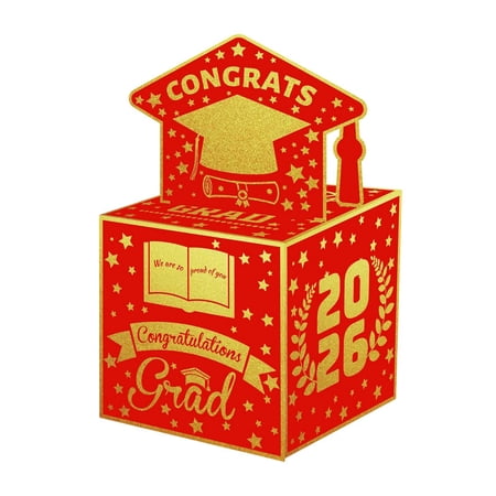 2026 Graduation Money Paper Box with Pull Out Card 5 Inch Class of 2026 Money Gift Boxes for High School College Graduates Party Celebration 2026 Graduation Money Paper Box with Pull Out Card 5 Inch Class of 2026 Money Gift Boxes for High School College Graduates Party Celebration
