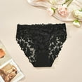 thumbnail image 2 of Jamicy Panties for Women Floral High Waist Breathable Thin Thong Lace Breathable Seamless Underwear, 2 of 3