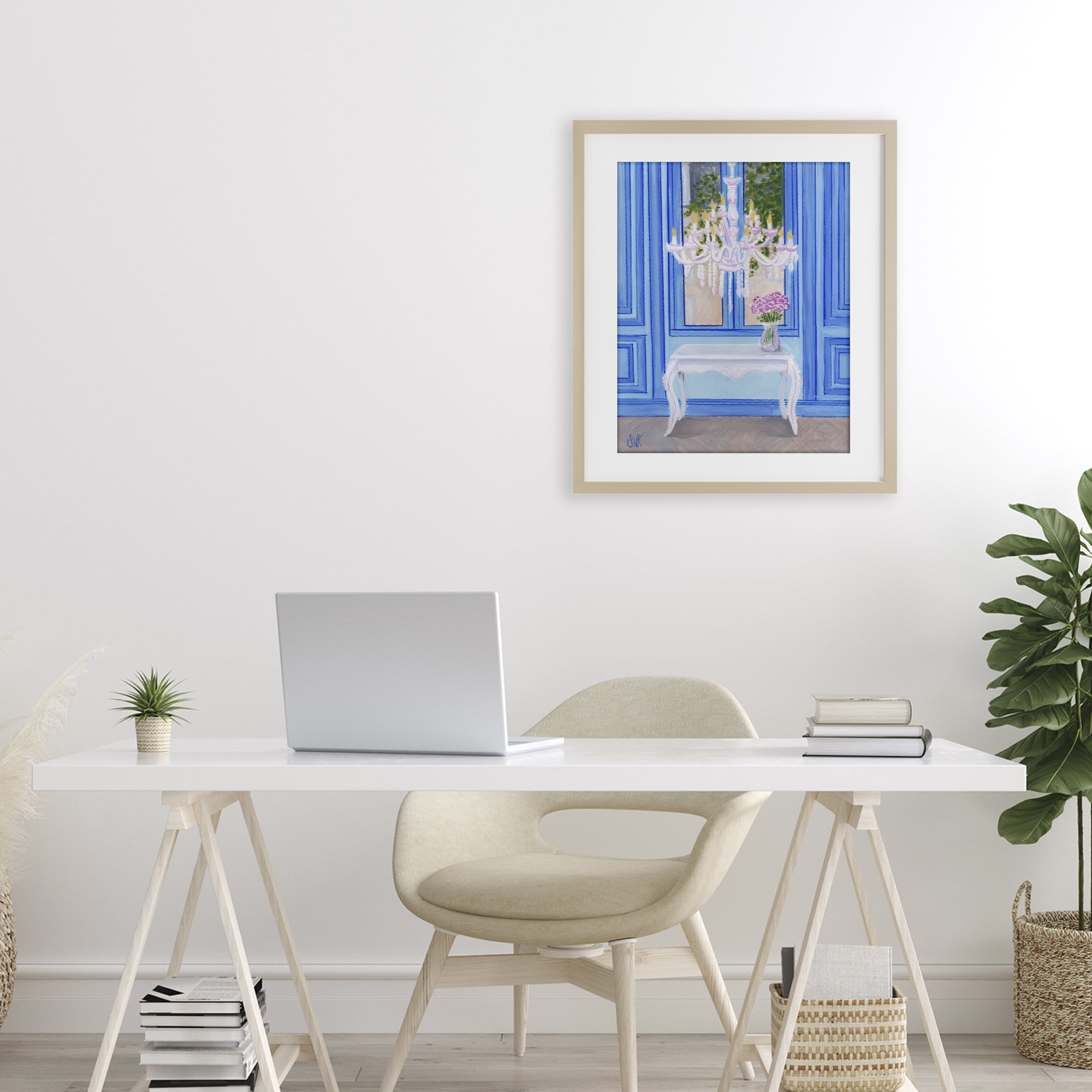 Stupell Industries French Window Architecture Birch Framed Print Under Glass, design by Sarah Waldron Kimball