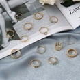 thumbnail image 4 of Jewelry 14 Pcs Ring Pack for Women Rings Set Rings Silver Bohemian Rings Rings Joint Knot Ring Sets Rings for Women Metal Gold, 4 of 6