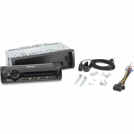 Pioneer Car Stereo In-Dash Unit, Single-DIN, Shallow-Chassis, LCD with Smart Sync, MVH-S322BT