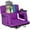 Purple, variant on Reclining Stadium Seats for Bleachers with Back Support Wide Bleacher Chair Cushion, Armrests, Large Pockets, and Multiple Safety Features Best Stadium Seat Chairs for Camping, Kayak Backs & More