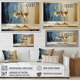 thumbnail image 4 of Designart "Essence of Champagne in White and Blue" Food & Beverage Framed Wall Art - Traditional White Champagne Living Room Framed Canvas Art, 4 of 6