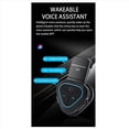 thumbnail image 5 of 3X LX1 Casco de Verano para Motocicleta Auriculares Especiales con Bluetooth Auriculares PortáTiles con CancelacióN de Ruido Inteligente Auriculares para Llevar Azul, 5 of 5