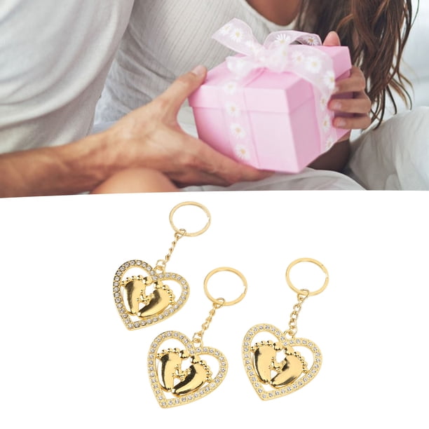 Llavero Con Pie De Corazón, Llavero De aleación De Zinc, 12 Piezas, Decorativo Para Decoración De Fiestas