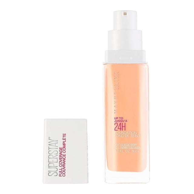 Base de maquillaje Maybelline Super Stay full coverage 120 classic ivory 30 ml