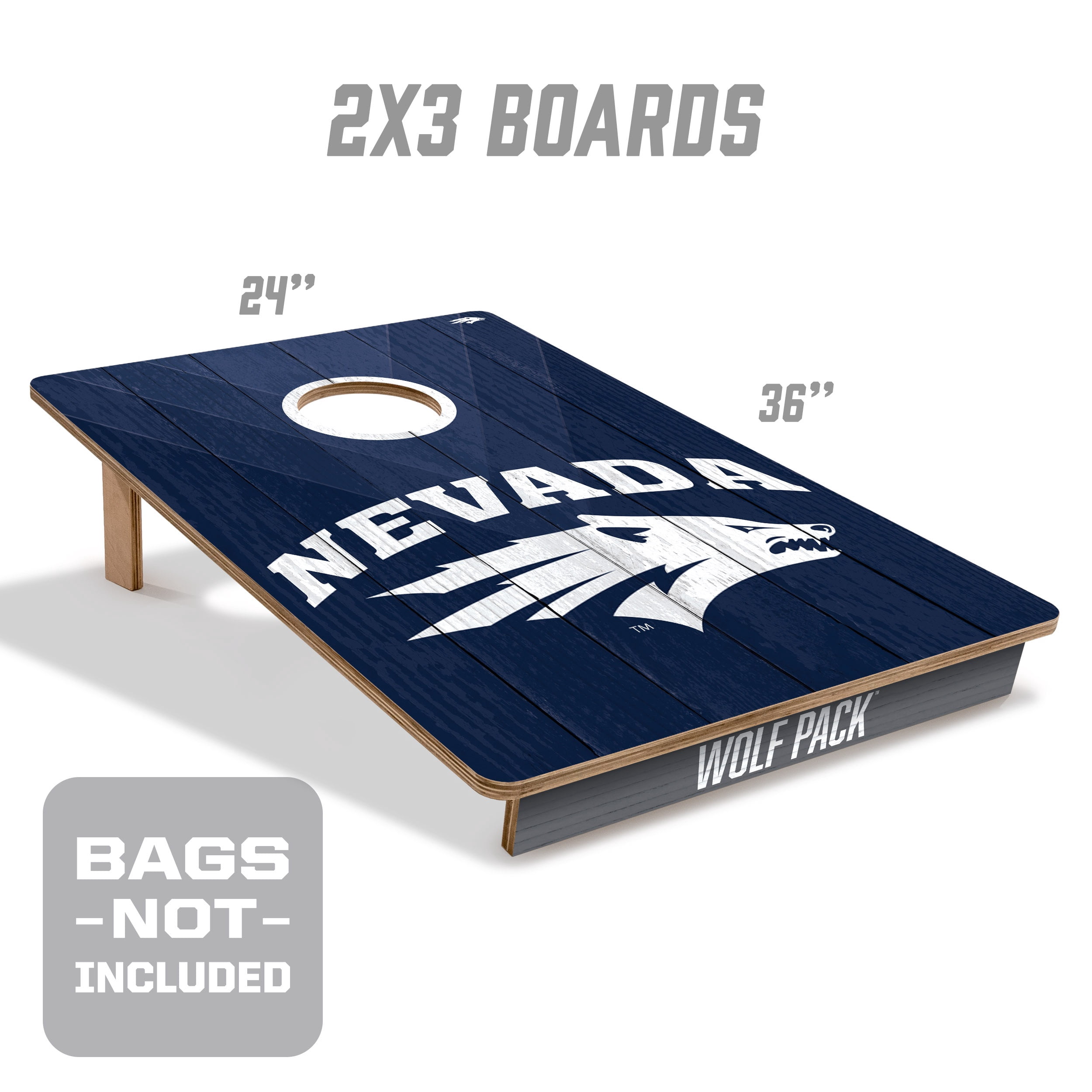 YouTheFan NCAA Nevada Wolf Pack 2' x 3' Cornhole Game No Bags