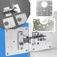 SSKFHGI 90*90mm Square Repair Plates Stainless Steel Cabinet Door Hinge ...