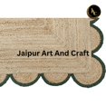 thumbnail image 5 of Jaipur Art And Craft Rectangle Beige Green Border Braided Jute Area Rug for Floor (10x14 Sq ft), 5 of 5