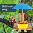 thumbnail image 4 of Comedero de madera para ardillas MIXXIDEA con cuenco de agua, color azul, 4 of 7