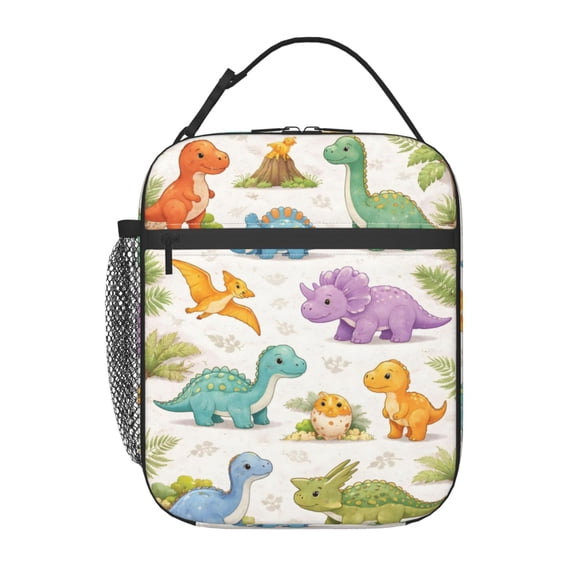 Cute Dinosaur Lunch Bag Portable Thermal Lunch Box for Men and Women