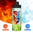 thumbnail image 5 of Fotbe green grass and butterfly Pattern 18 Oz Sports Insulated Kettle Vacuum Cup Stainless Steel Travel Mug Cup Thermal Flask,Insulated Kettle for Cycling Gym Basketball Outdoor, 5 of 7