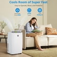 thumbnail image 2 of Missky 12000 BTU Stand up Air Conditioners with Remote Controller, 3-In-1 Portable AC Unit W/Window Kits for Room up to 550 Sq.ft, White, 2 of 8
