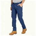 thumbnail image 2 of Cargo Pants For Men Relaxed Fit Cargo Work Pant Outdoor Hiking Utility Tactical Pants Lightweight Multi-Pockets, 2 of 6