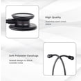thumbnail image 4 of Portable Double Sided Cardiology Stethoscope for Medical Professionals, White, 4 of 10