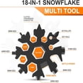 thumbnail image 2 of HLONK Stocking Stuffers Gifts for Men  18-in-1 Snowflake Multitool Christmas Gifts for Men  Cool Gadgets Tools for Men  Gifts for Dad Husband  Boyfriend  Grandpa  Unique Dad Gifts from Da, 2 of 7