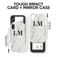 thumbnail image 4 of Personalised White Calacatta Marble Initials iPhone 12 Case,iPhone 14 Pro, 4 of 4