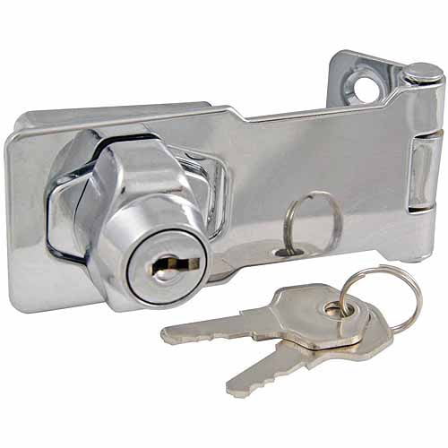 Ultra 3" Chrome Plated lock With Hasp by Ultra
