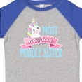 thumbnail image 4 of Inktastic Most Magical Middle Sister Cute Unicorn Girls Toddler T-Shirt, 4 of 5