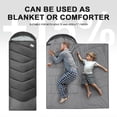 thumbnail image 3 of Black 3lb(50-70℉) Sleeping Bag for Adult Cold Warm Weather Camping Hiking Travel, 3 of 9