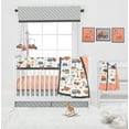 thumbnail image 2 of Bacati - Construction Yellow/Orange/Grey/Blue Musical Baby Crib Mobile, 2 of 8