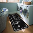 thumbnail image 4 of Laundry Room Rug Runner, 20"x59" Non Slip Laundry Rugs, Black Farmhouse Washable Floor Laundry Mats for Laundry Room, Mudroom, Kitchen, Washroom, Bathroom, Hallway Area Rugs Decor, 4 of 7