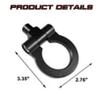 thumbnail image 2 of Xotic Tech JDM Sport Track Racing Style CNC Aluminum Screw-on Tow Hook Front Bumper Compatible with Acura TL or Honda Fit S2000 (Black), 2 of 8