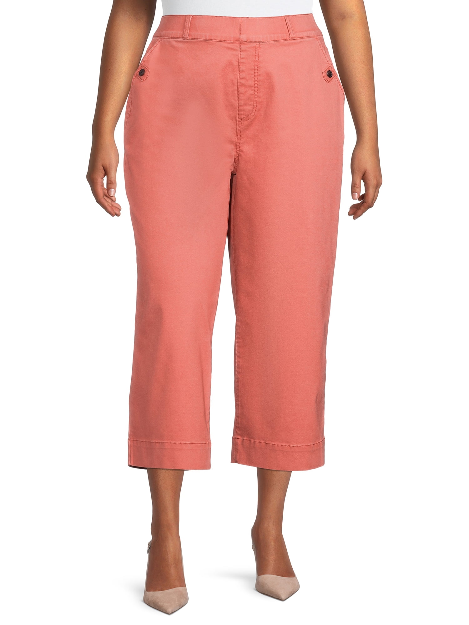 Wide-Leg Cropped Pants 