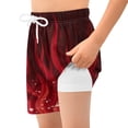 thumbnail image 4 of joogoo Red Flames Boys Swim Trunks Beach Swimsuit Shorts Boxer 8Y, 4 of 8