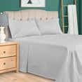 thumbnail image 2 of Superior 4-Piece 300 Thread Count Light Grey Egyptian Cotton Sheet Set, California King, 2 of 8