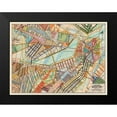 thumbnail image 2 of Galapon, Nikki 18x15 Black Modern Framed Museum Art Print Titled - Modern Map of Boston, 2 of 5