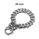 thumbnail image 4 of Collar de cadena de perro Greeniant de acero 28 pulgadas plata, 4 of 6