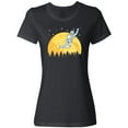 thumbnail image 3 of Inktastic Space Outerspace Moon and Astronaut Women's T-Shirt, 3 of 5