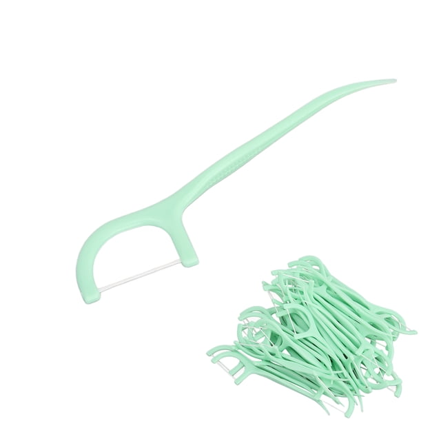 Clean Flossers, Deep Cleaning Teeth 50pcs Floss Picks Low Friction Ergonomic Skid Resistance Handle for Adults for Home