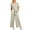 Khaki, variant on Vedolay Womens Jumpsuit Women's Jumpsuit Long Sleeve Knit Sweater Rompers Deep V Neck Button Down Onesie Loungewear Outfits,AG 4XL