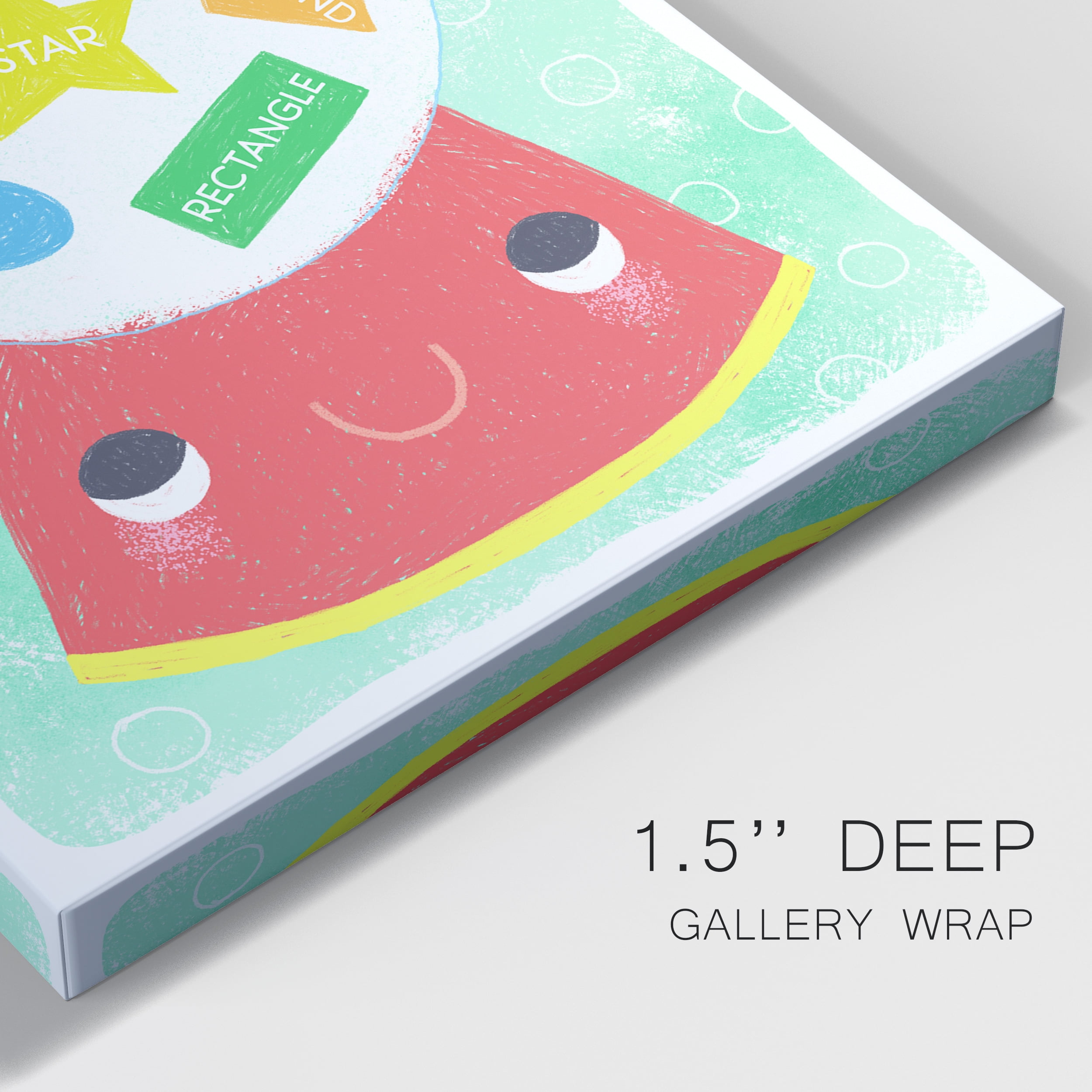 Gumball Shapes Premium Gallery Wrapped Canvas - Ready to Hang - 24 x 36