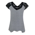 thumbnail image 5 of QUINDOS Womens Shirts Black Summer Yoga Tops Printing V-Neck Lace Sexy Vest Sling Camisole Sleeveless T-Shirt Womens Tank Tops, 5 of 5